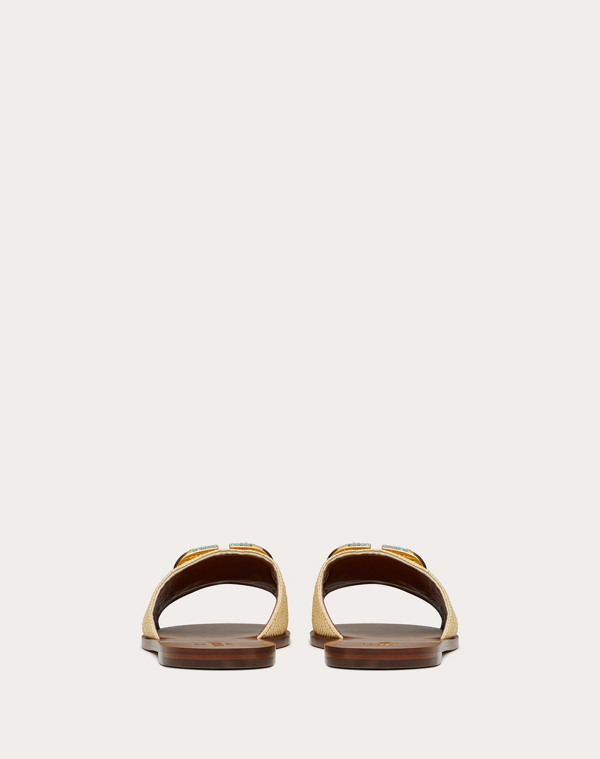 Valentino Garavani Escape Raffia Slide - 3