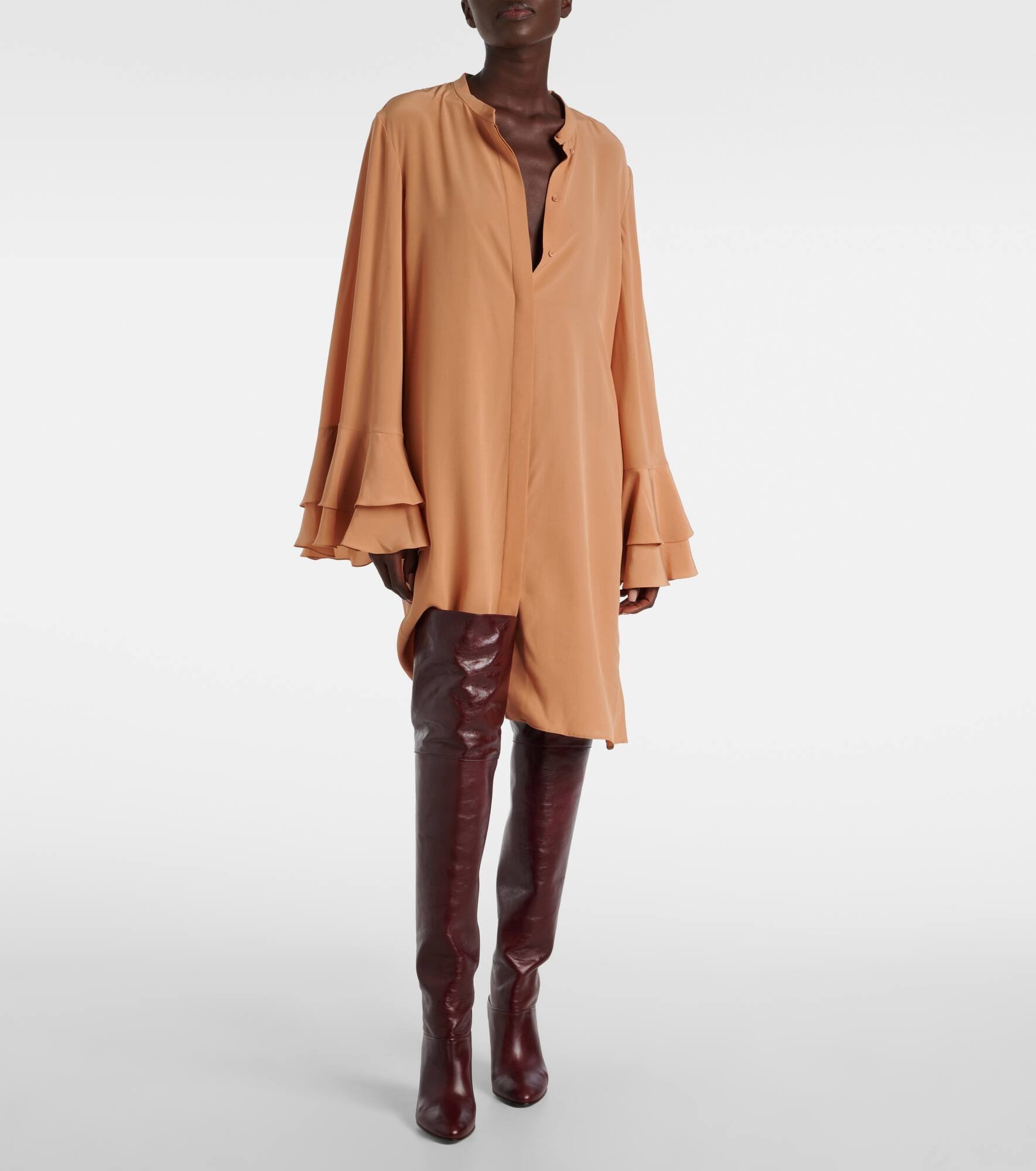 Silk crêpe de chine minidress - 2