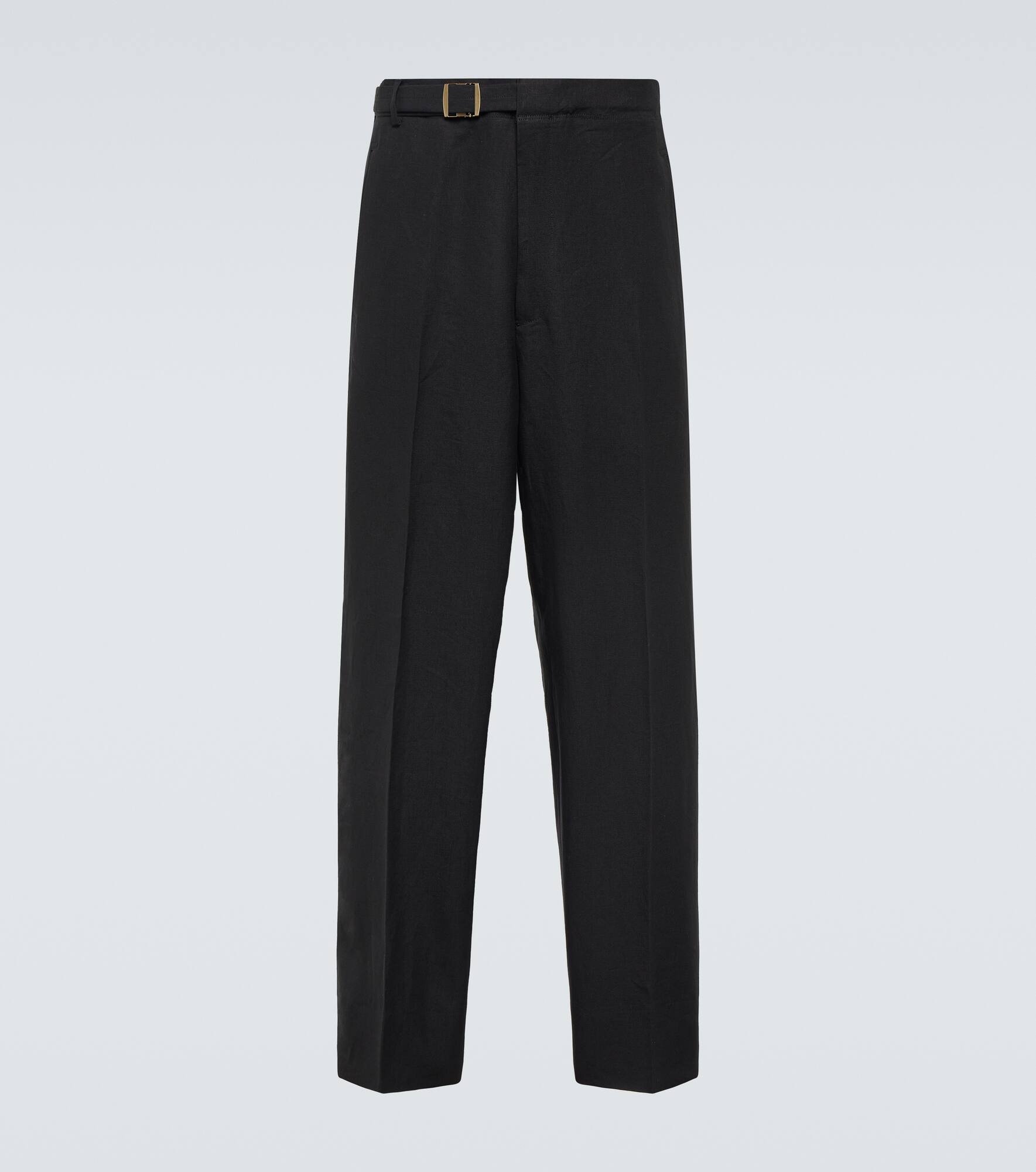 Oasi Lino linen straight pants - 1