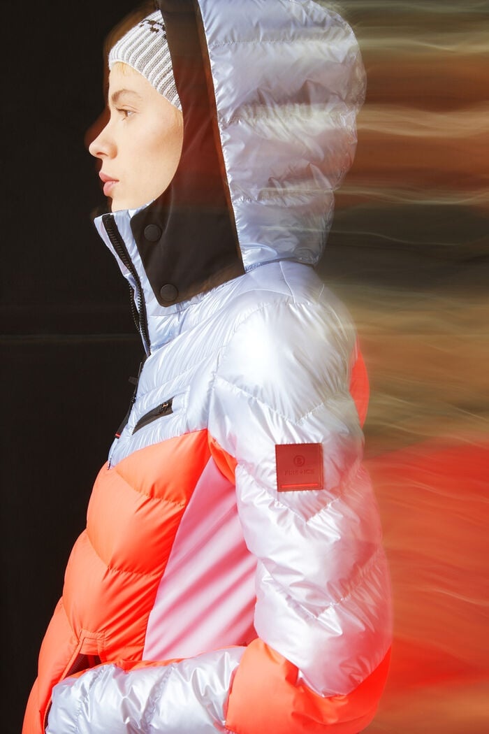 Farina Ski jacket in Ice blue/Orange - 6