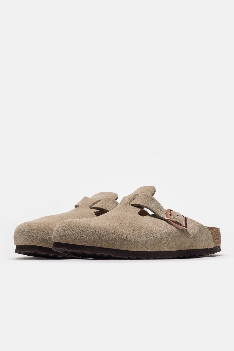 Boston Narrow Fit Mule in Taupe - 2