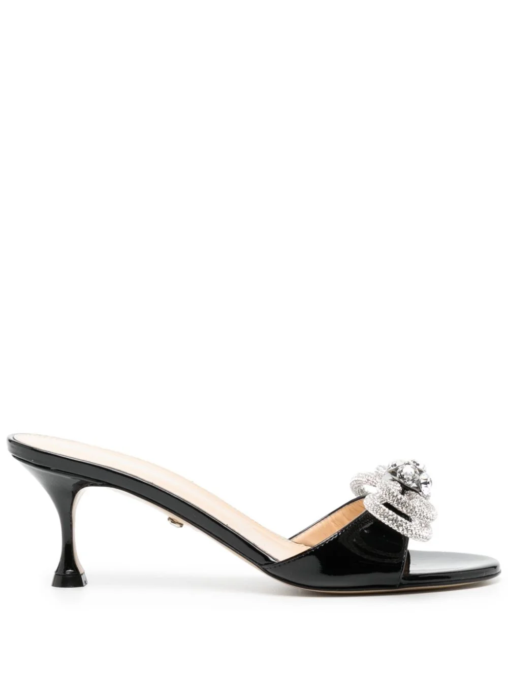 Double Bow patent-leather sandals - 1