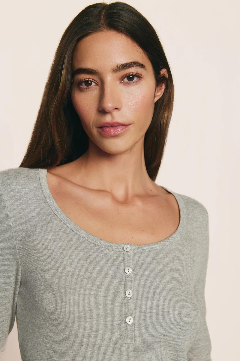 eberjey Dream Rib Long Sleeve Henley Tee outlook