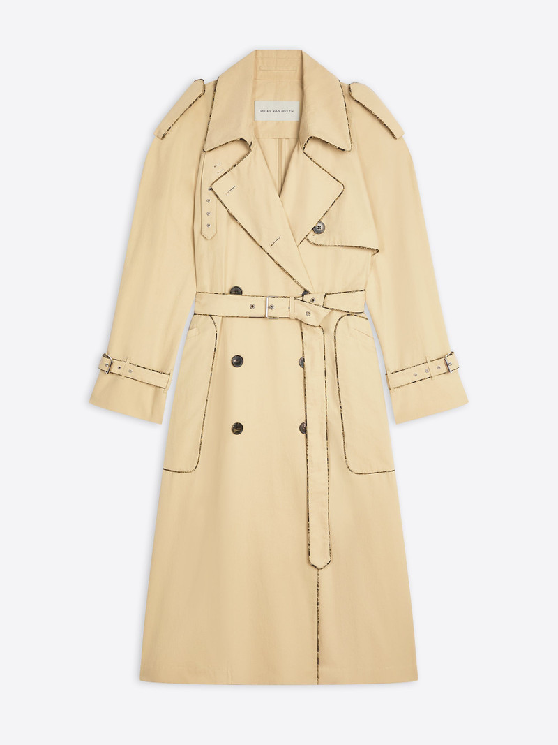 TRENCH COAT WITH PIPING - 1