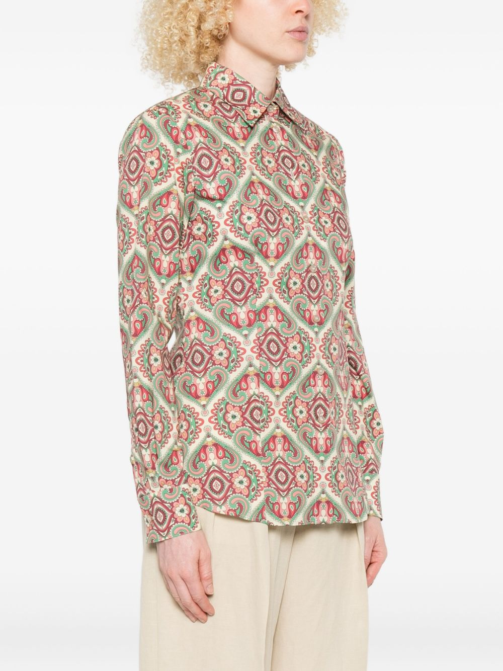 paisley-print long-sleeve shirt - 3
