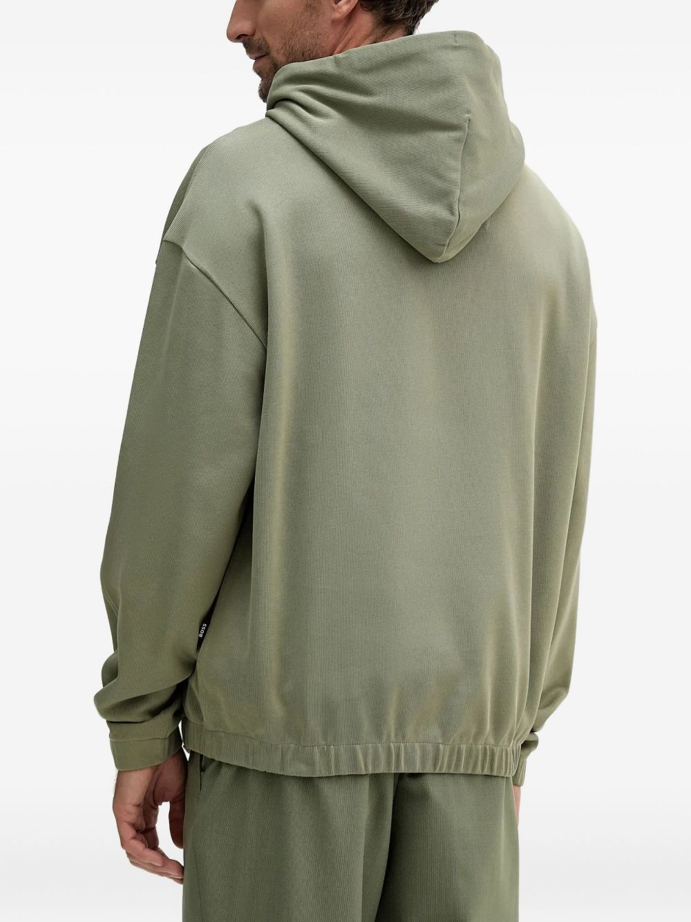 Stevens logo-embroidered drawstring hoodie - 3