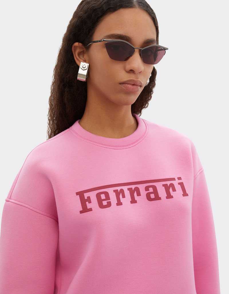 Scuba jersey sweatshirt with Ferrari logo print 4