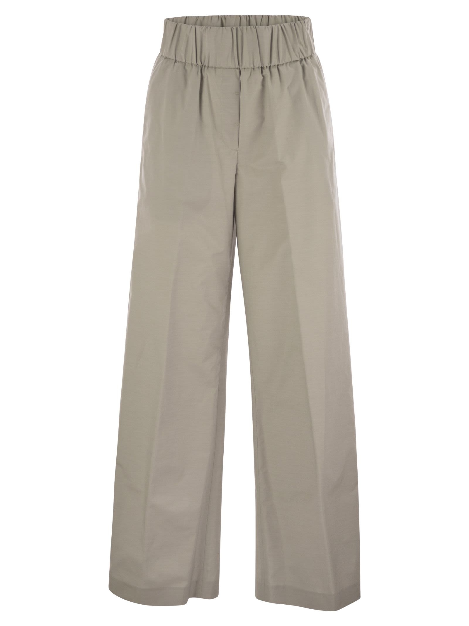 Peserico - Peserico Women Trousers In Lightweight Technical Cotton Canvas - 1