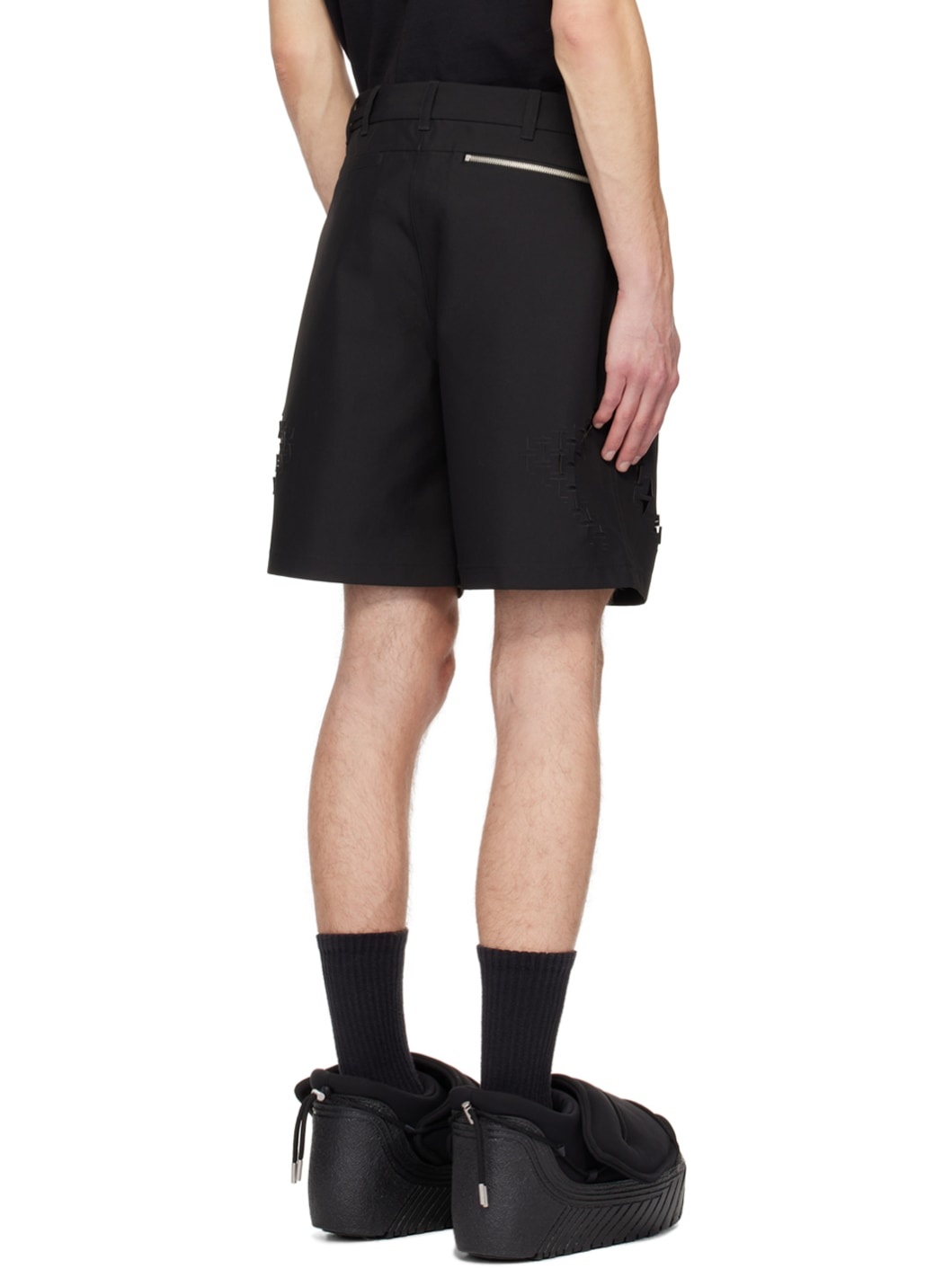 Black Morphogens Tailored Shorts - 3