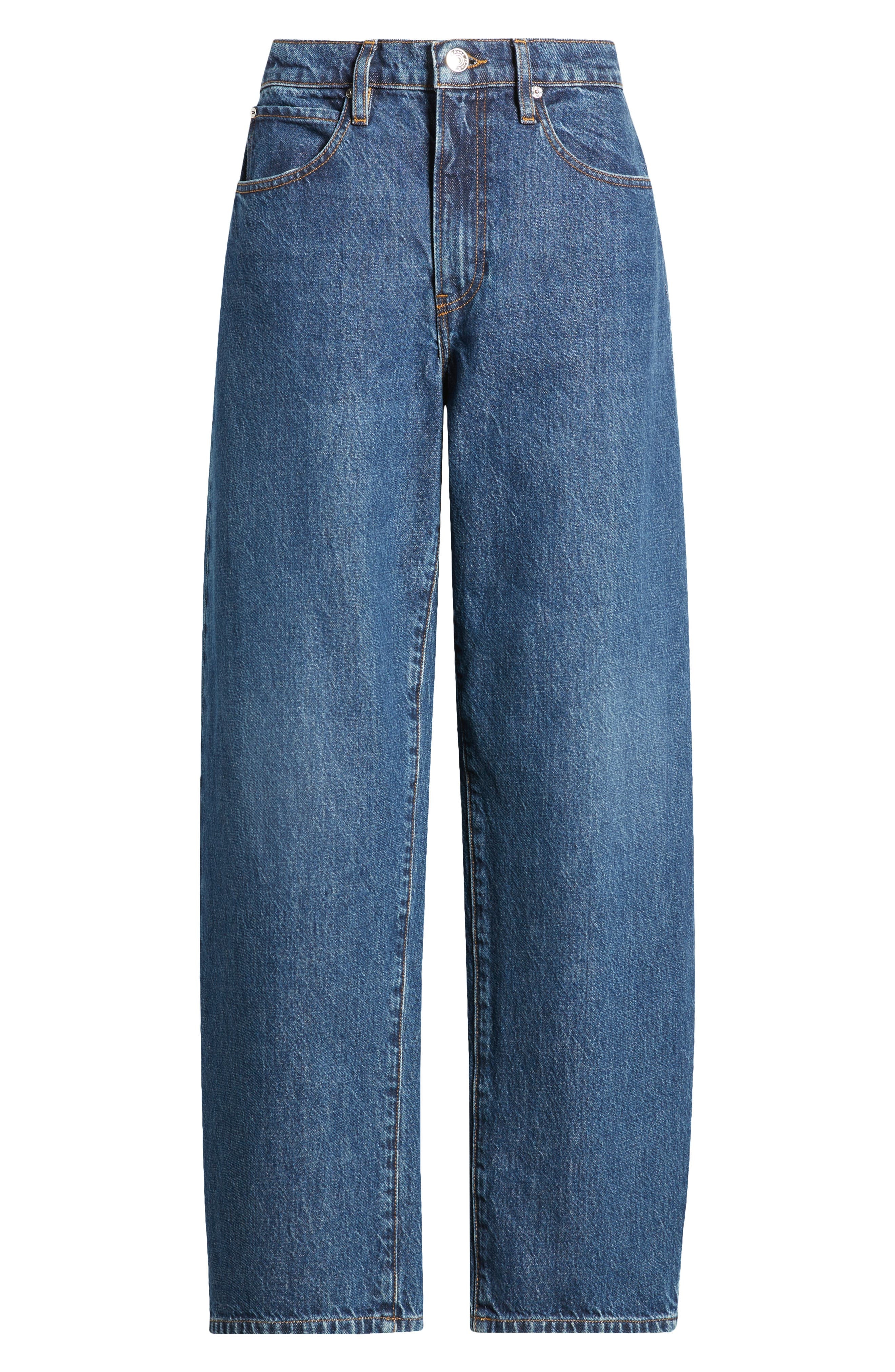 FRAME Low Slung Barrel Leg Jeans in Kirk at Nordstrom - 5
