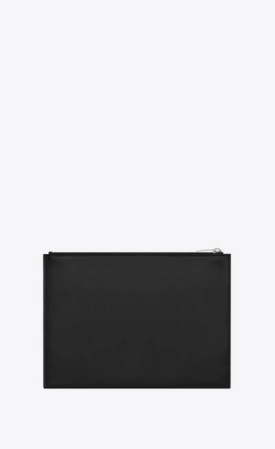 SAINT LAURENT monogram tablet holder in smooth leather outlook