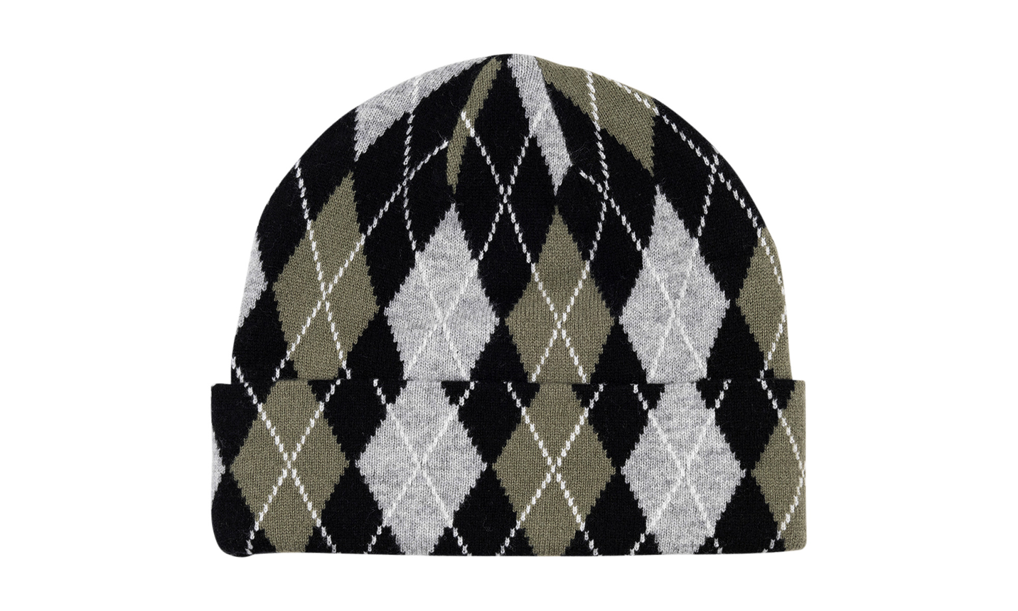 Argyle Cashmere Beanie - 3