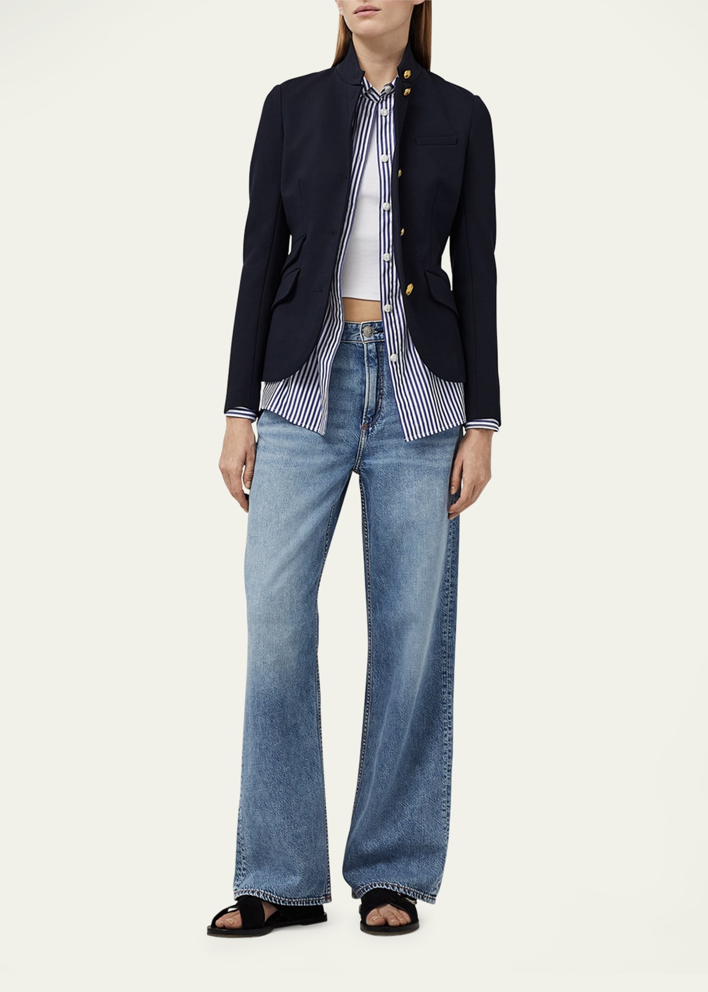 Featherweight Logan Mid-Rise Wide Relaxed Jeans - 2
