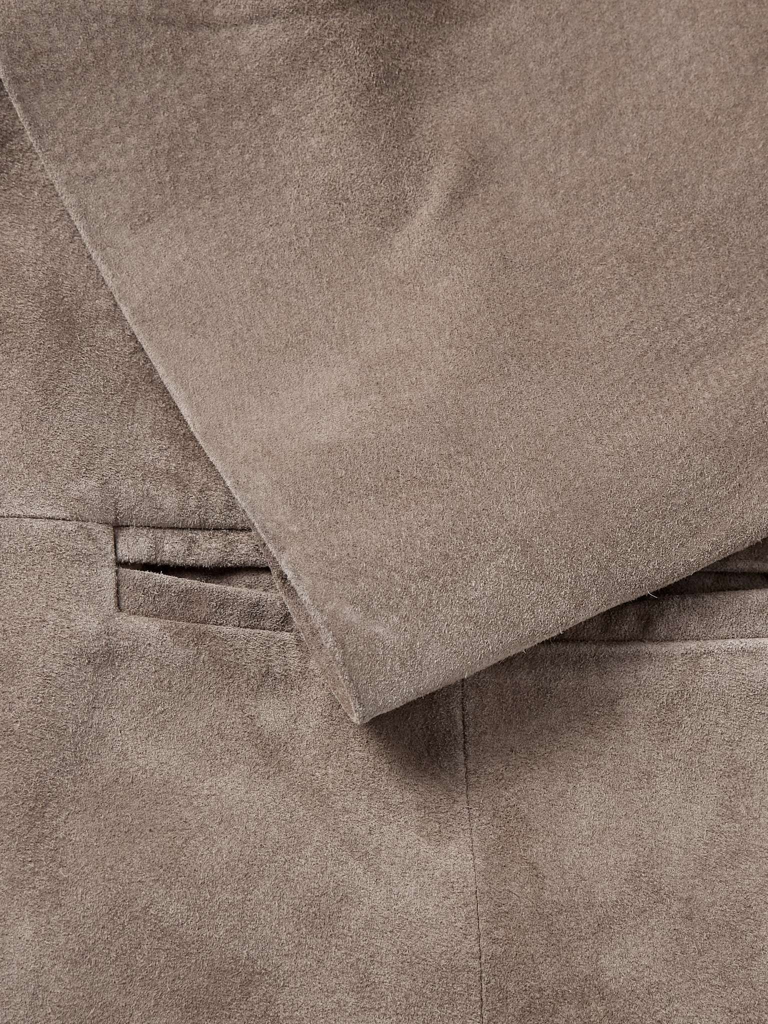 Oversized Suede Blazer - 4