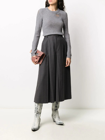 Maison Margiela pleated midi skirt outlook