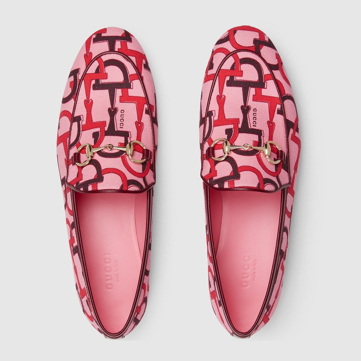 Gucci Jordan Horsebit Pattern Loafers - 3