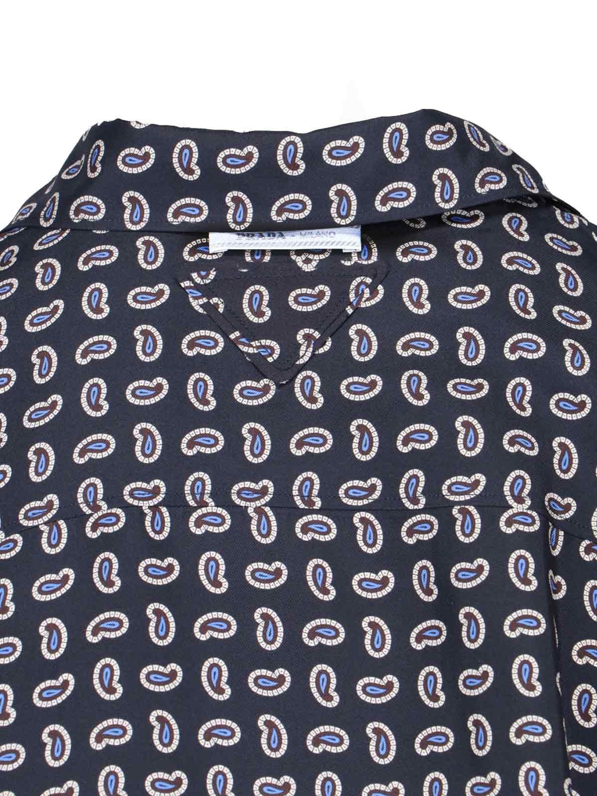 PAISLEY PRINT SILK SHIRT - 3