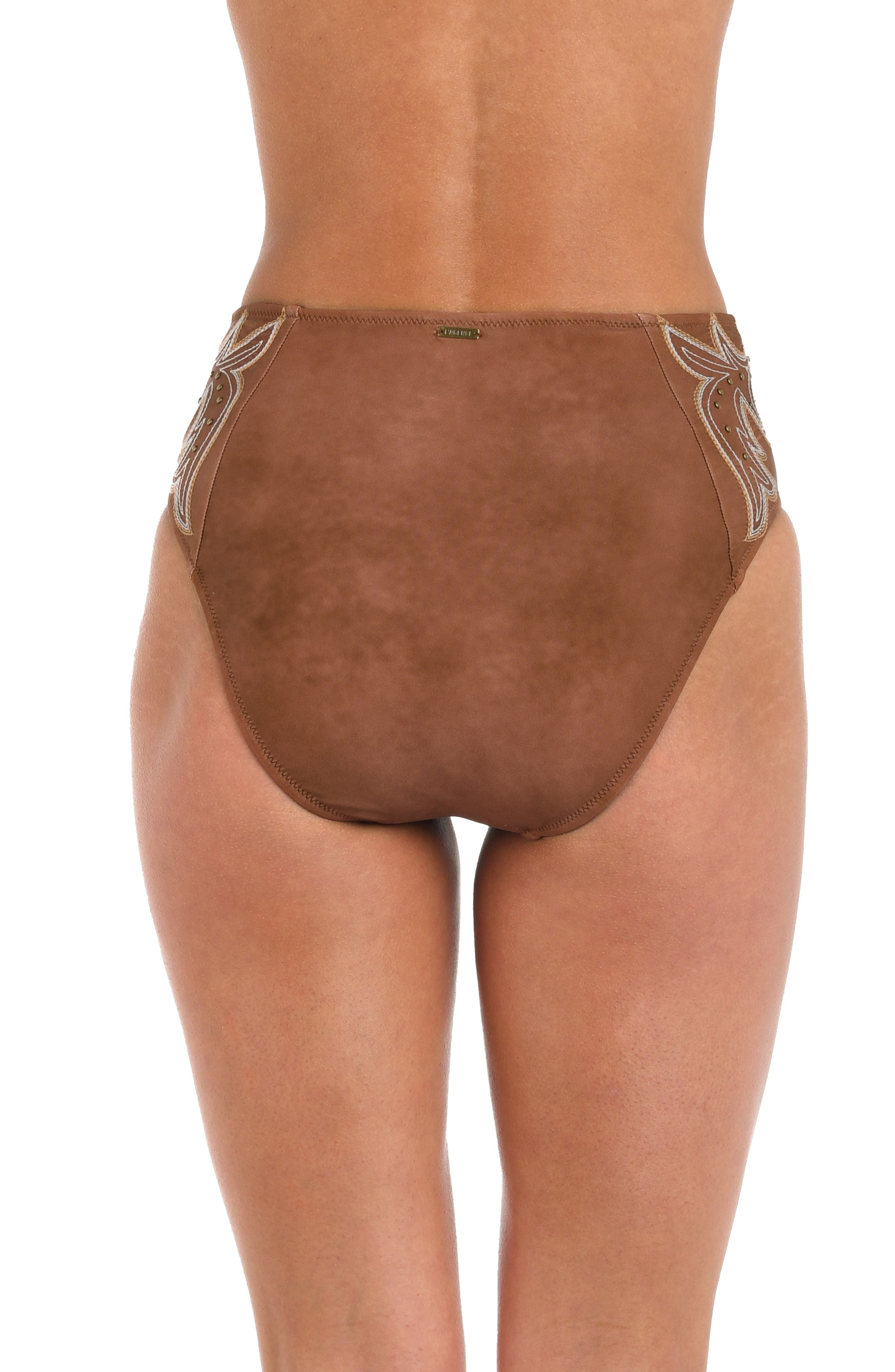 L'AGENCE Vanessa Bolero Bikini Bottoms in Bronze at Nordstrom - 2