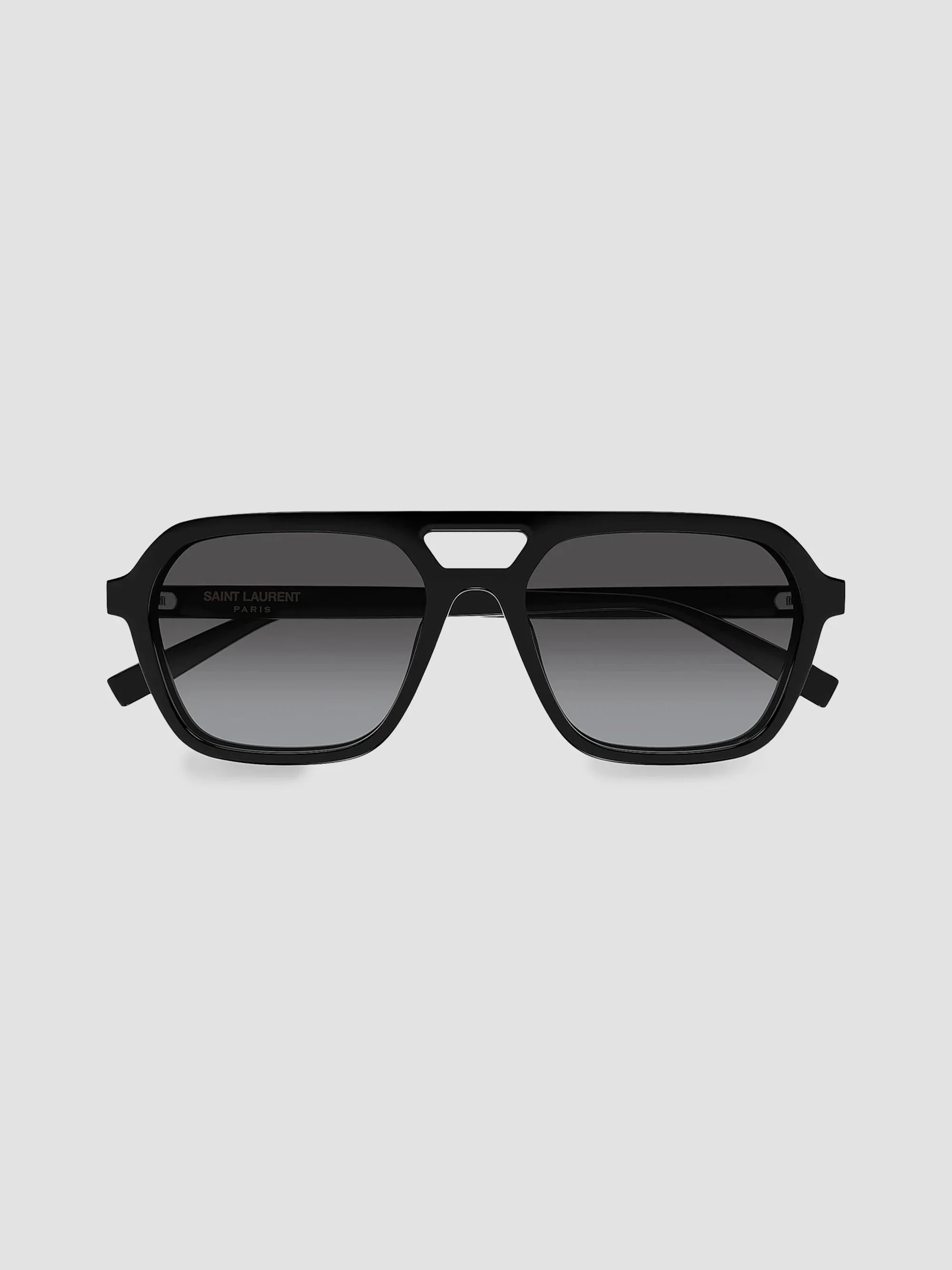 Men's 55MM Aviator Sunglasses - Black - 1