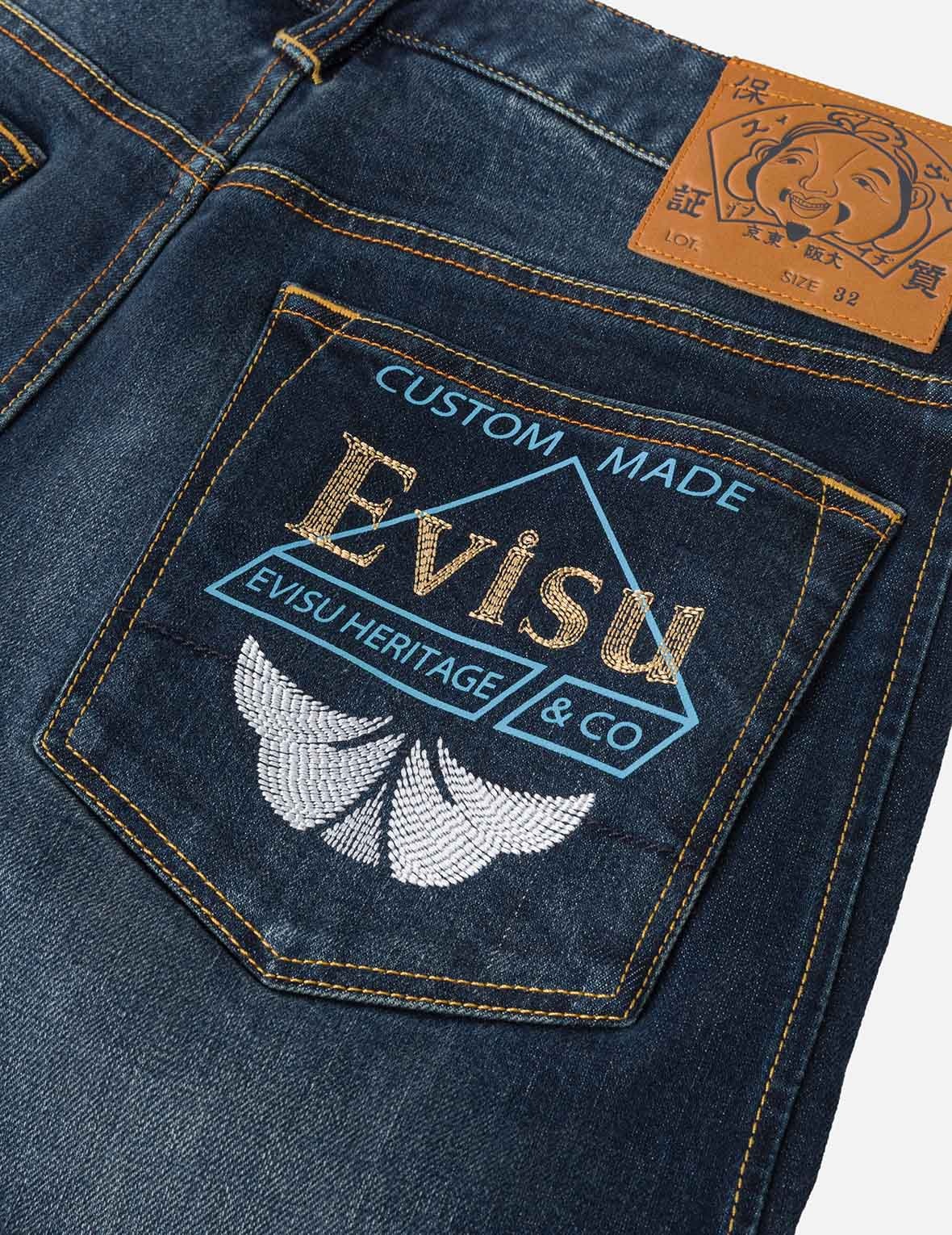 Multi-designed Pattern Baggy Denim Joggers - 5