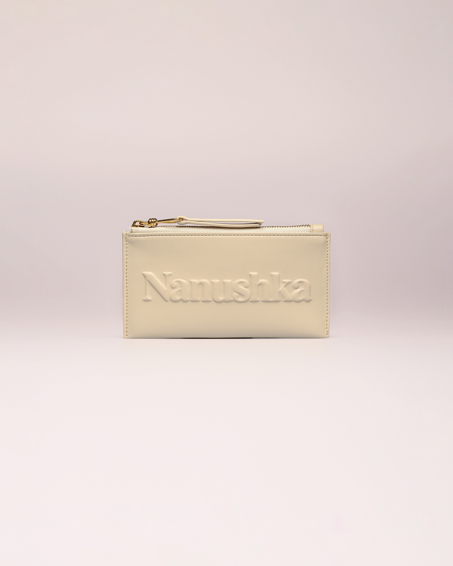 LAMARA SMALL - Vegan nappa wallet - Cream - 1