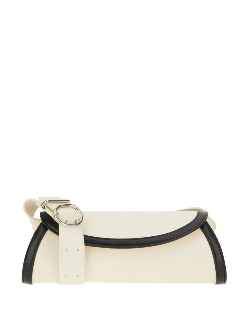 contrast-trim shoulder bag 1