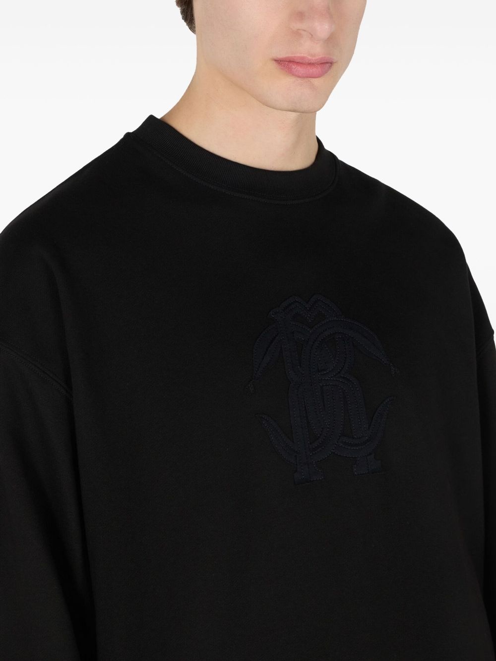 logo-embroidered sweatshirt - 5