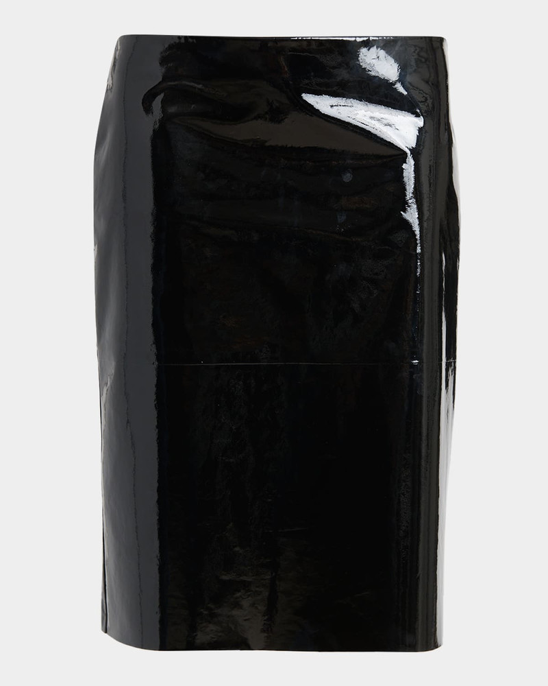 Patent Leather Pencil Skirt 1