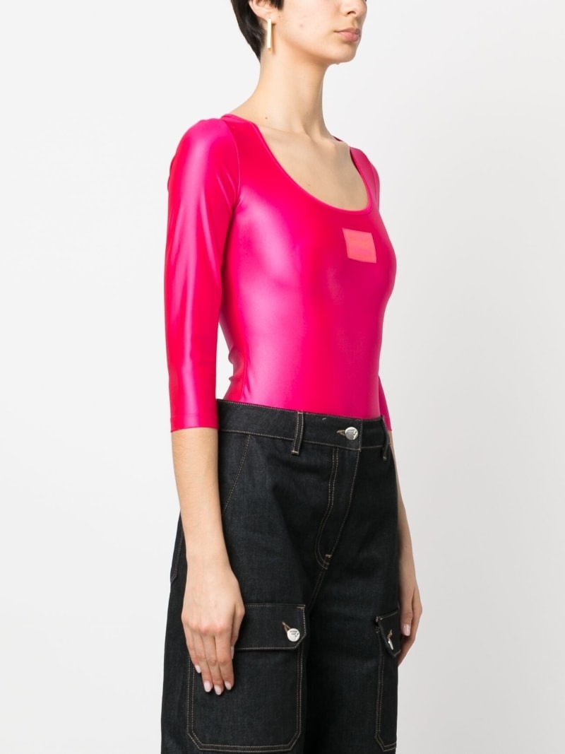 logo-patch bodysuit - 3