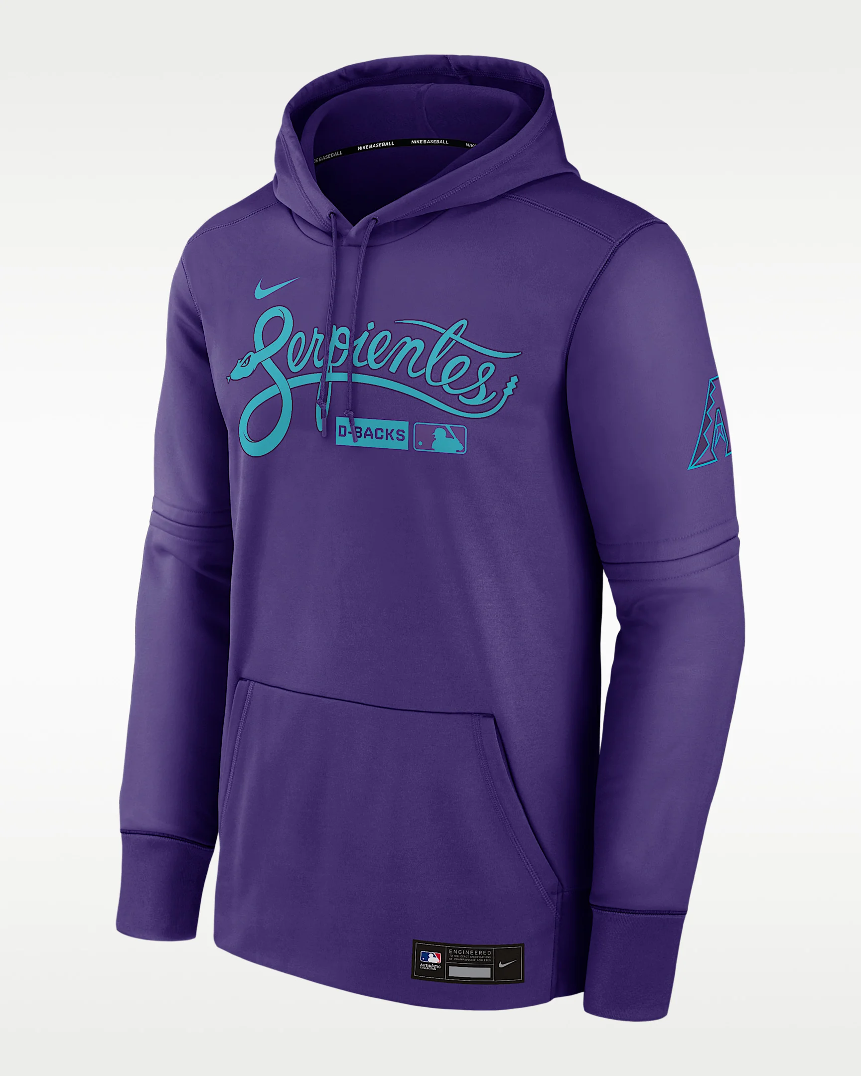 Arizona Diamondbacks Authentic Collection City Connect Men's Nike Therma MLB Pullover Hoodie - 1