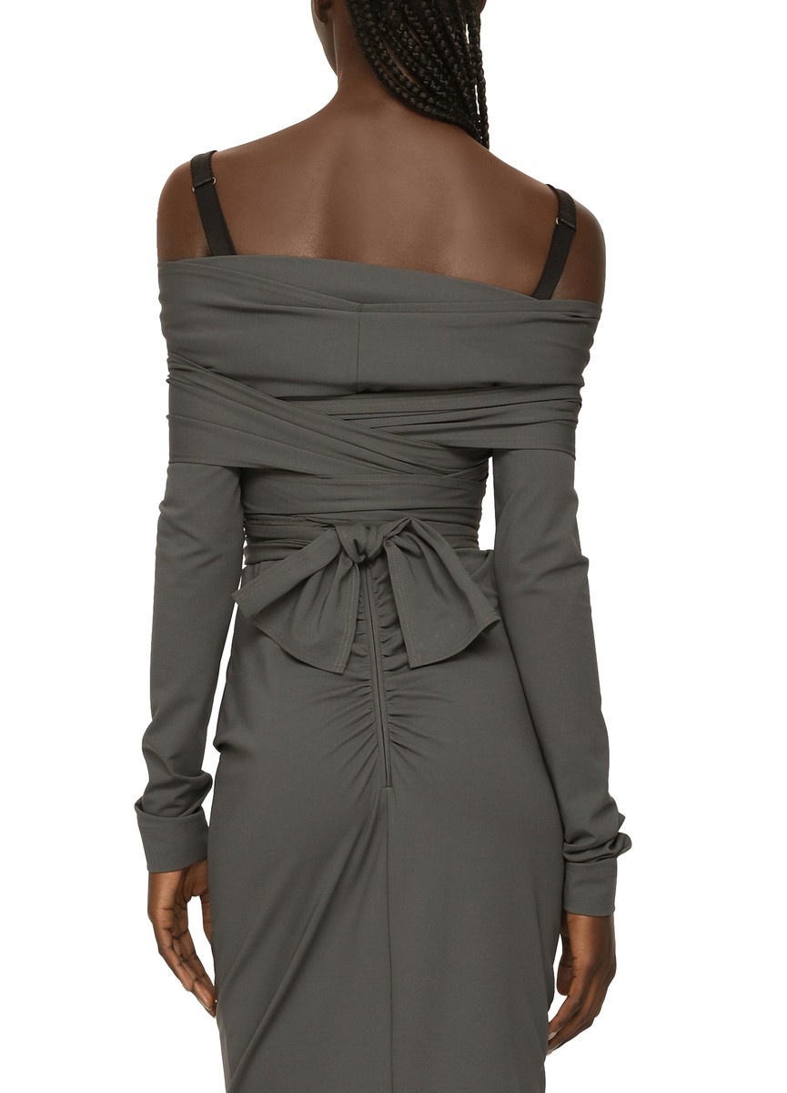 KIM DOLCE&GABBANA stretch rib dress - 5