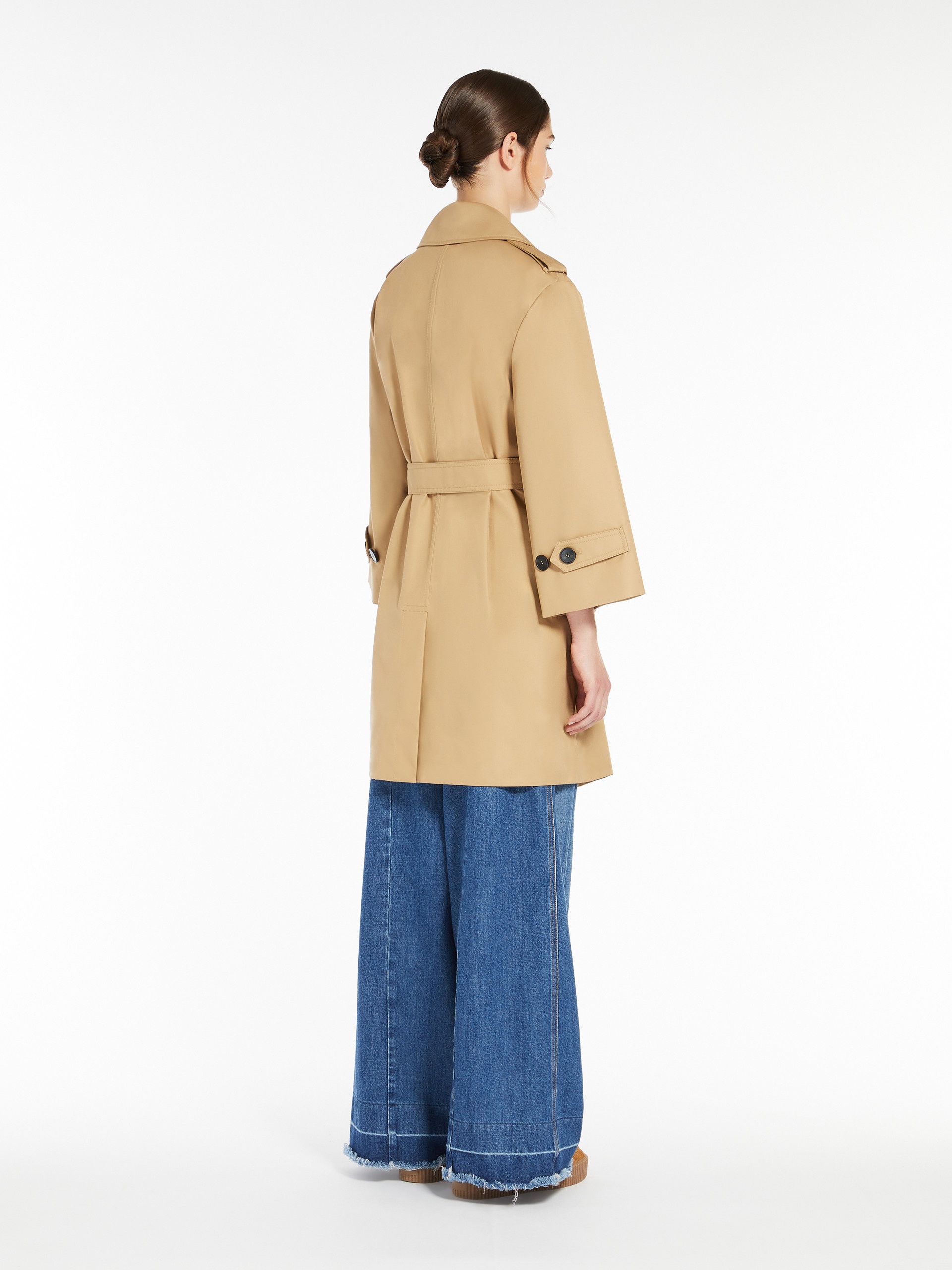 ELODIA Water-repellent gabardine double-breasted trench coat - 4