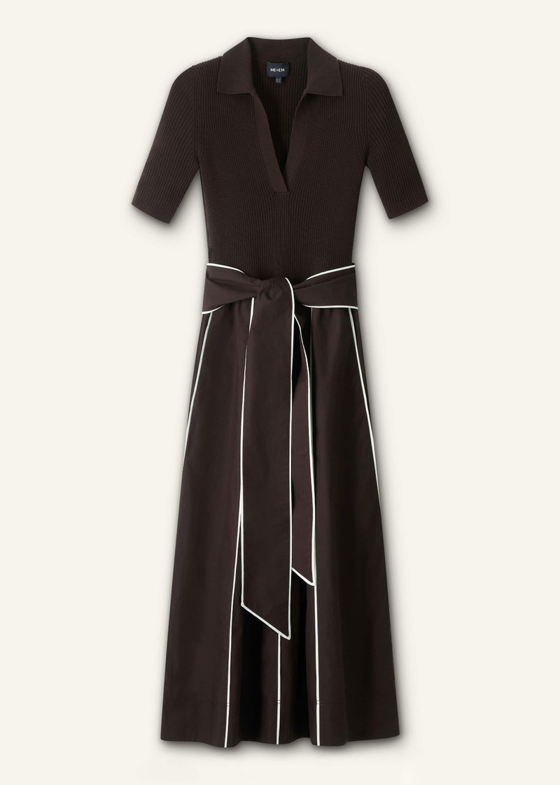 Mixed Media Midi Dress - 1