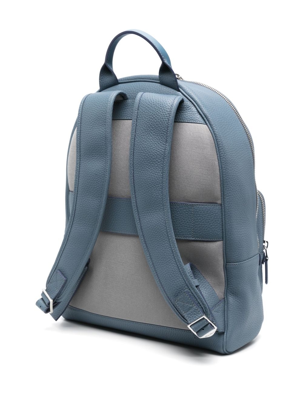 pebbled-leather backpack - 3