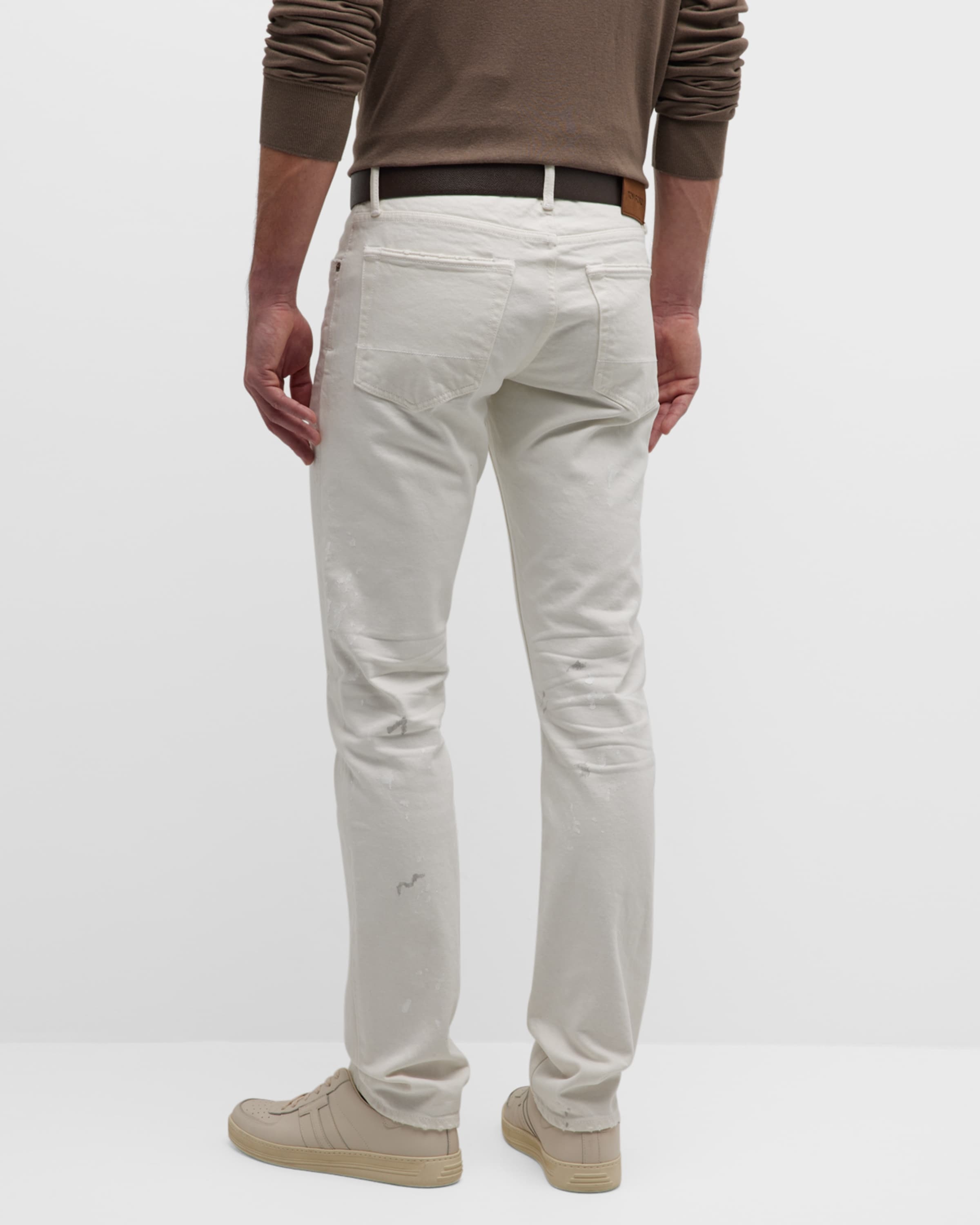 Men's Distressed Selvedge Denim Jeans - 4