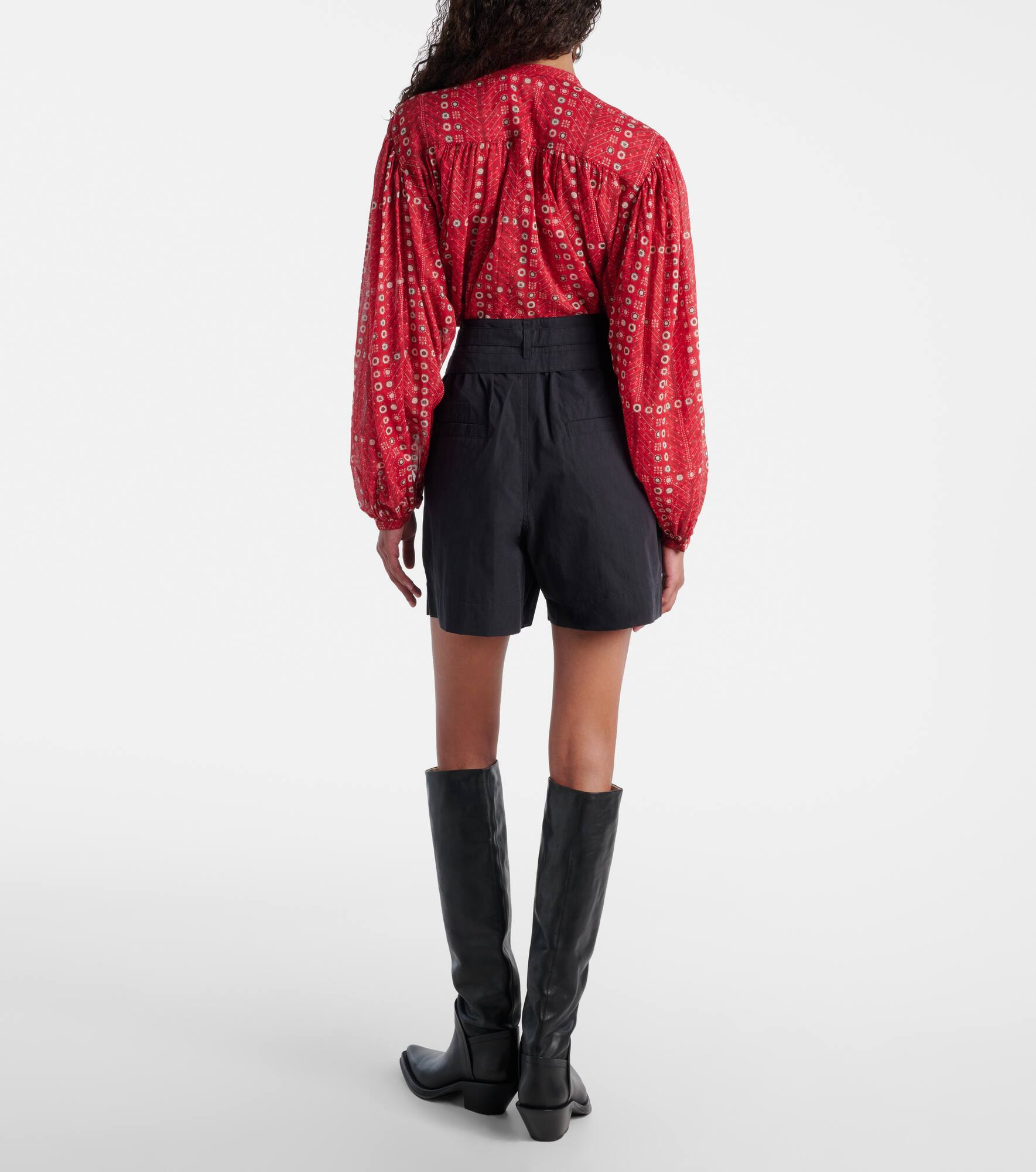 Danica cotton-blend Bermuda shorts - 3