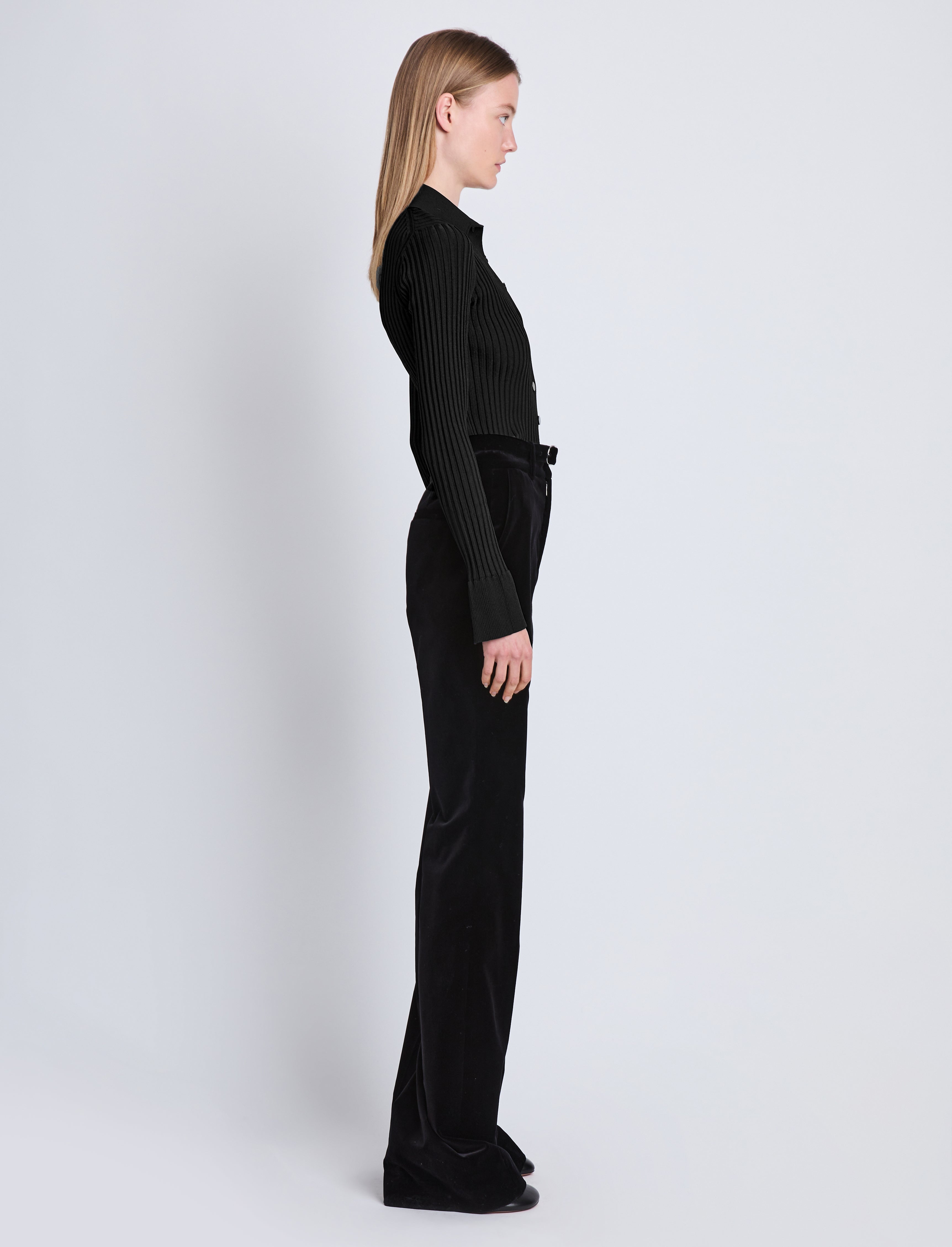 Carla Sweater in Midweight Viscose Rib - 4
