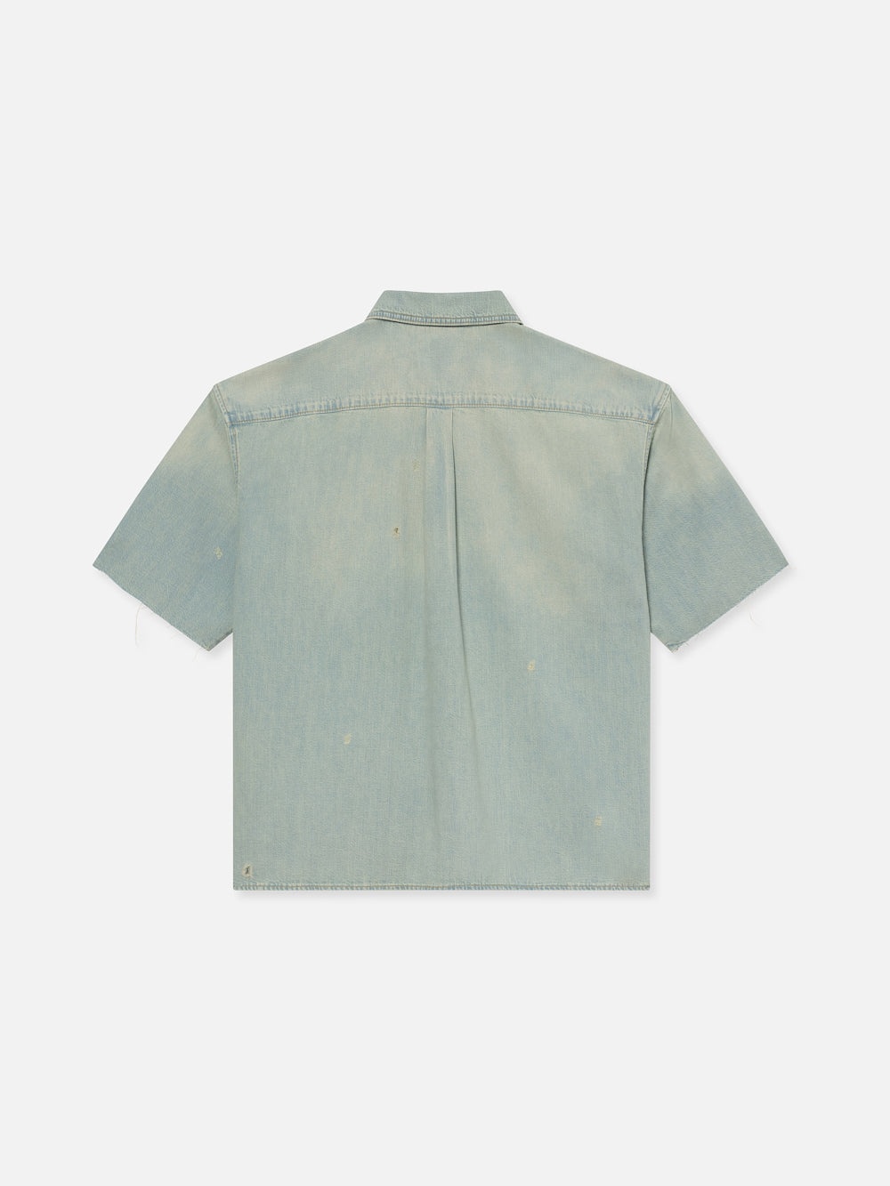 Short Sleeve Relaxed Denim Shirt in Oahu - 3