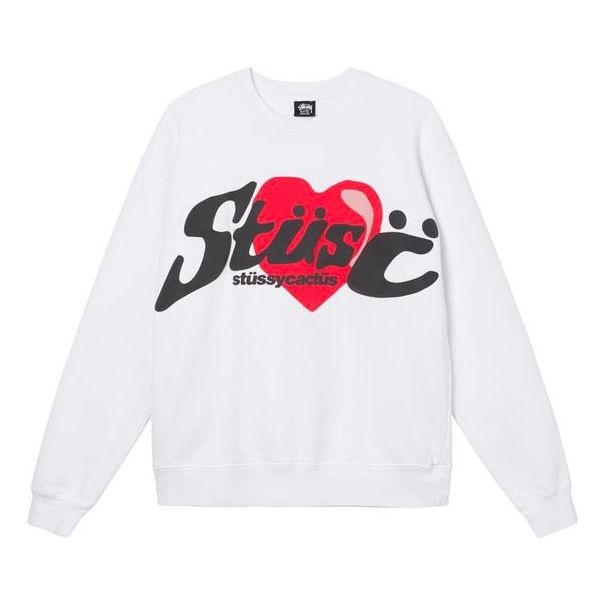 Stussy x CPFM Crossover Heart Love Pattern Alphabet Long Sleeves Unisex White 3913700 - 1