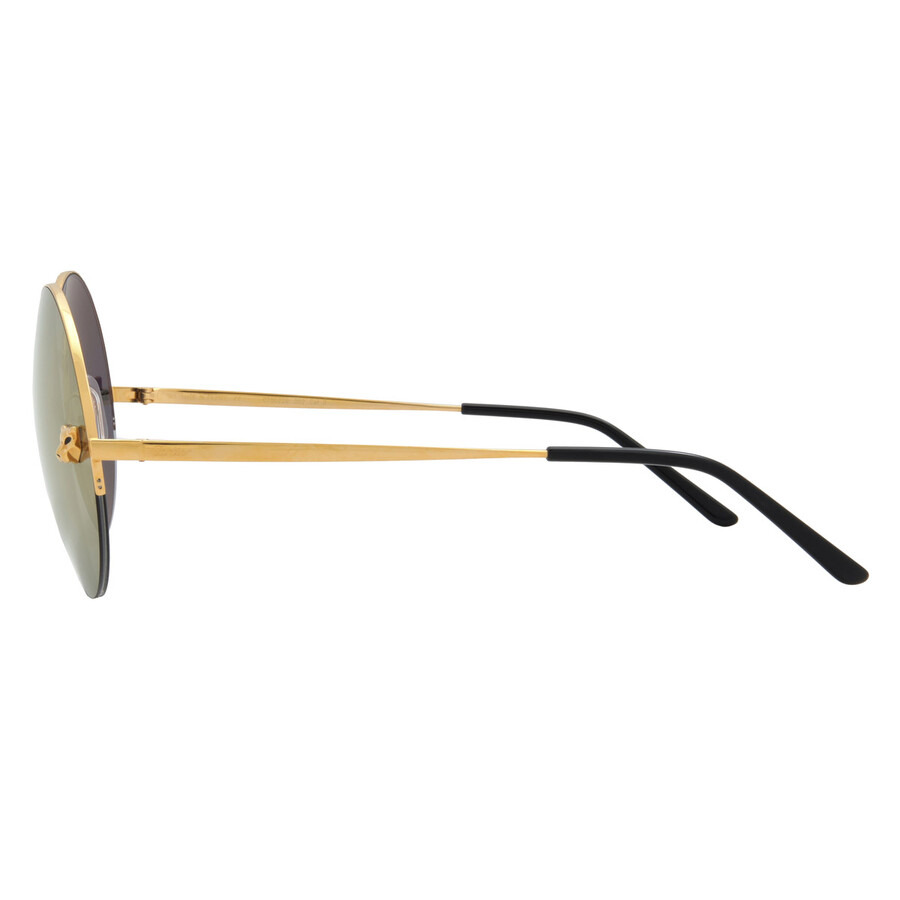Cartier Panthere de Cartieer Grey Round Ladies Sunglasses CT0022S 002 58 - 3
