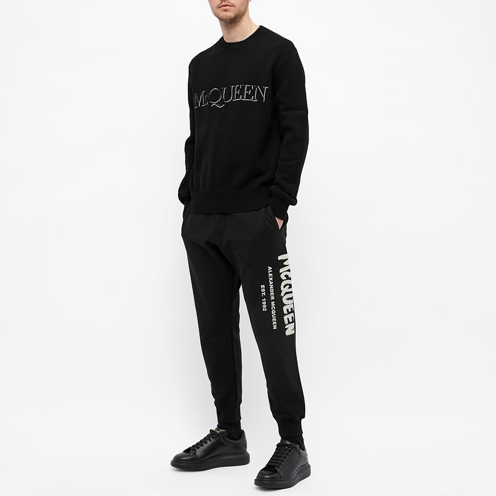 Alexander McQueen Graffiti Logo Sweat Pant - 6