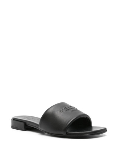 KENZO Oki leather flat sandals outlook