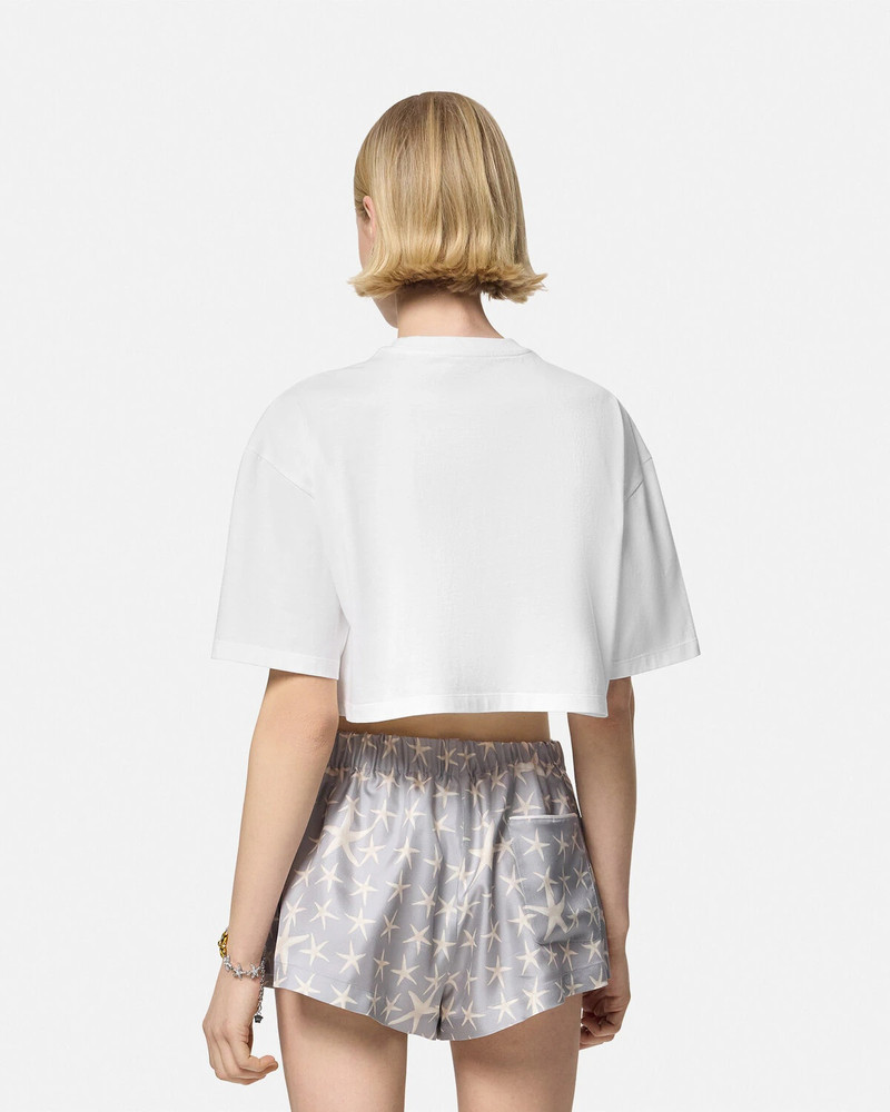 Embroidered Crop Boxy T-Shirt 5