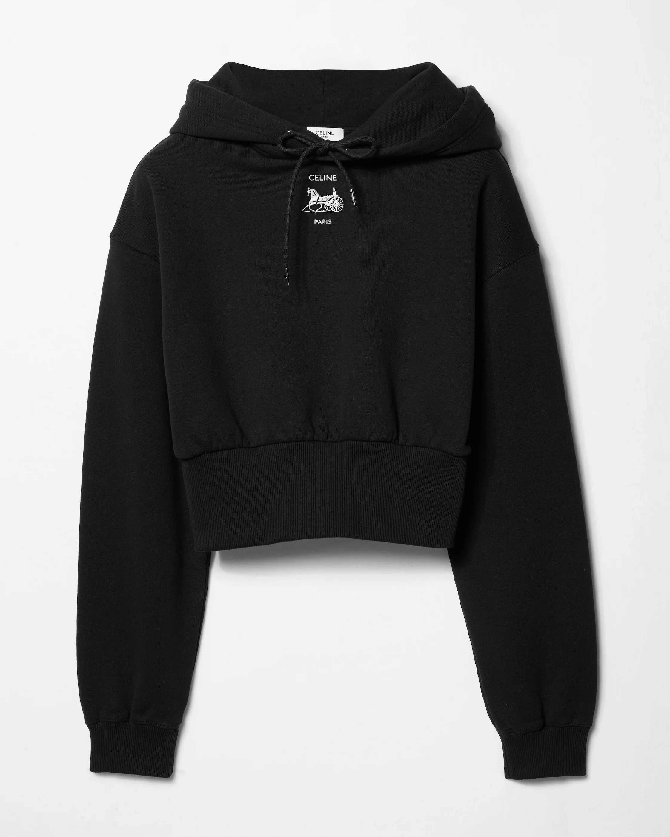 CROPPED HOODIE IN cotton fleece - 1