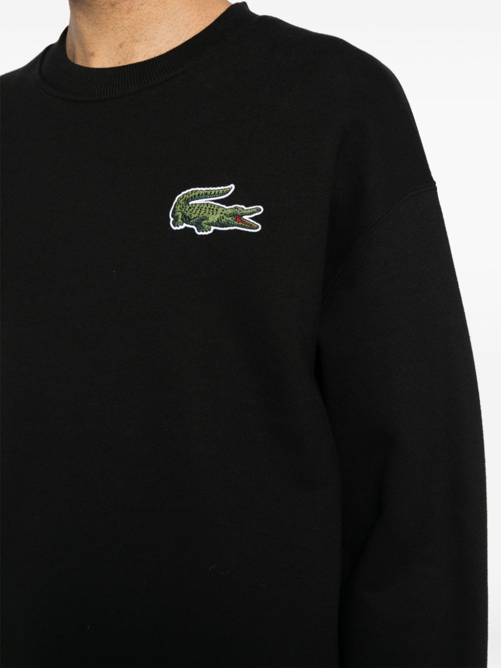 Crocodile Badge cotton sweatshirt - 6