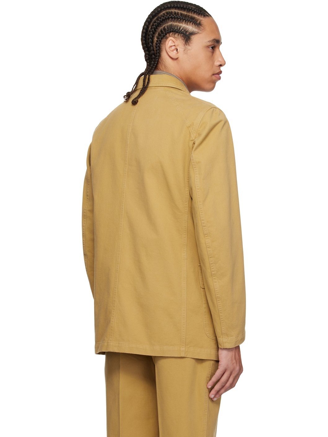 Tan Vintage Wash Cotton Games Mk. I Blazer - 3