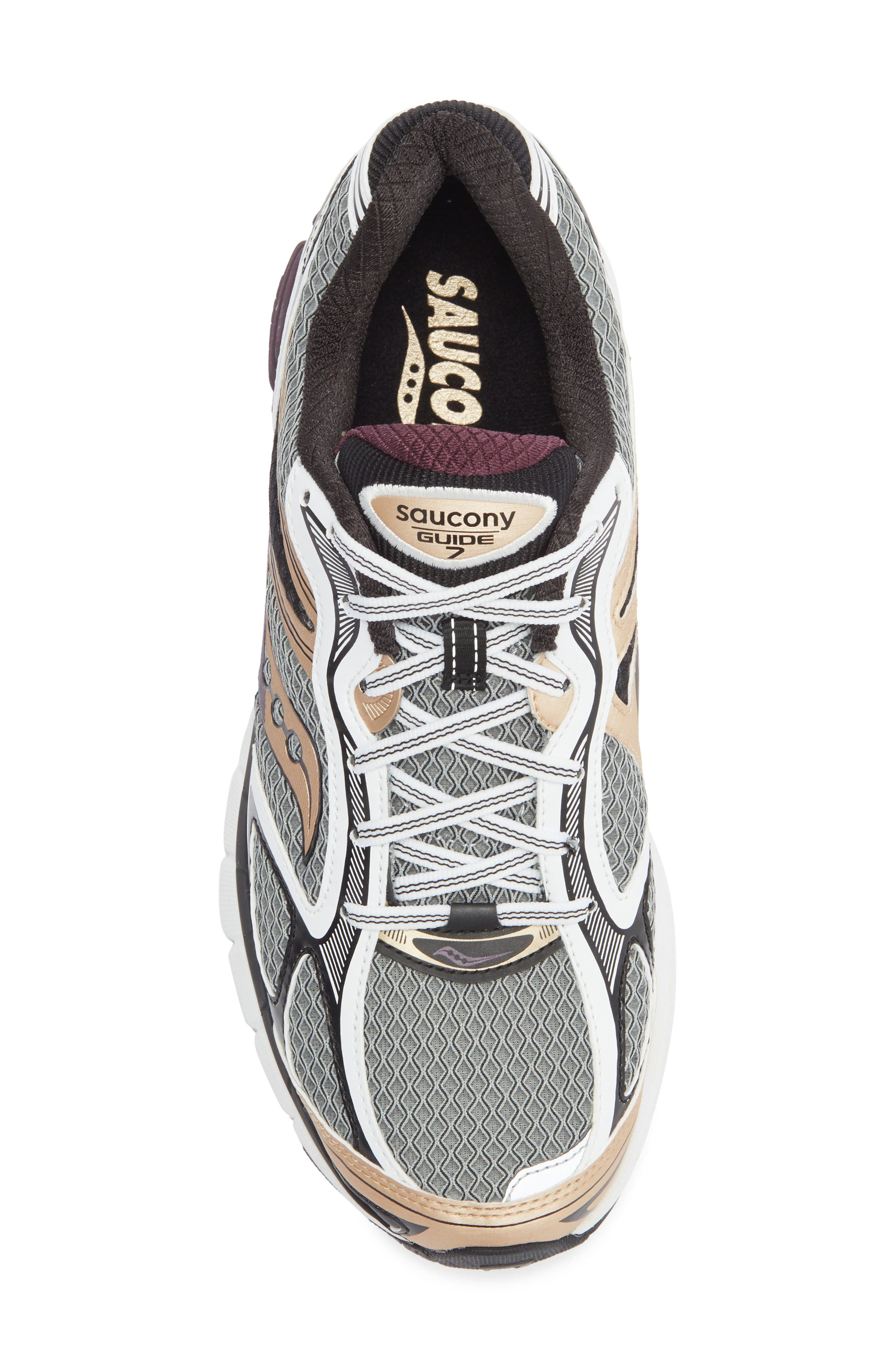 Saucony Gender Inclusive ProGrid Guide 7 Sneaker in White/Bronze at Nordstrom - 5