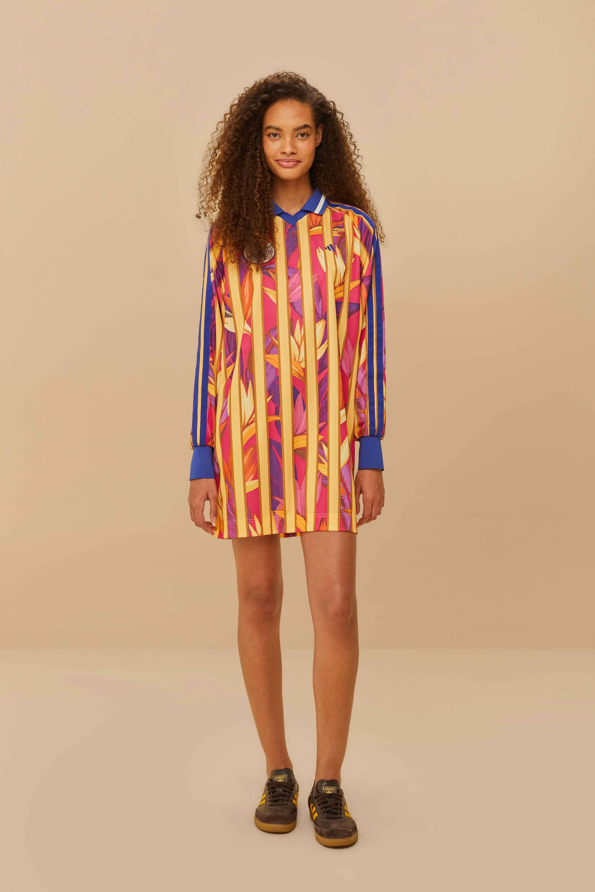 Adidas Stripes Of Paradise Bold Pink Dress - 2