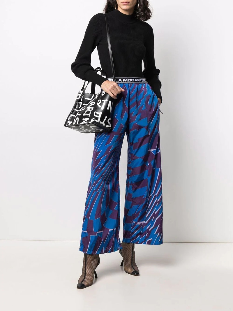x Ed Curtis geometric-print trousers 3