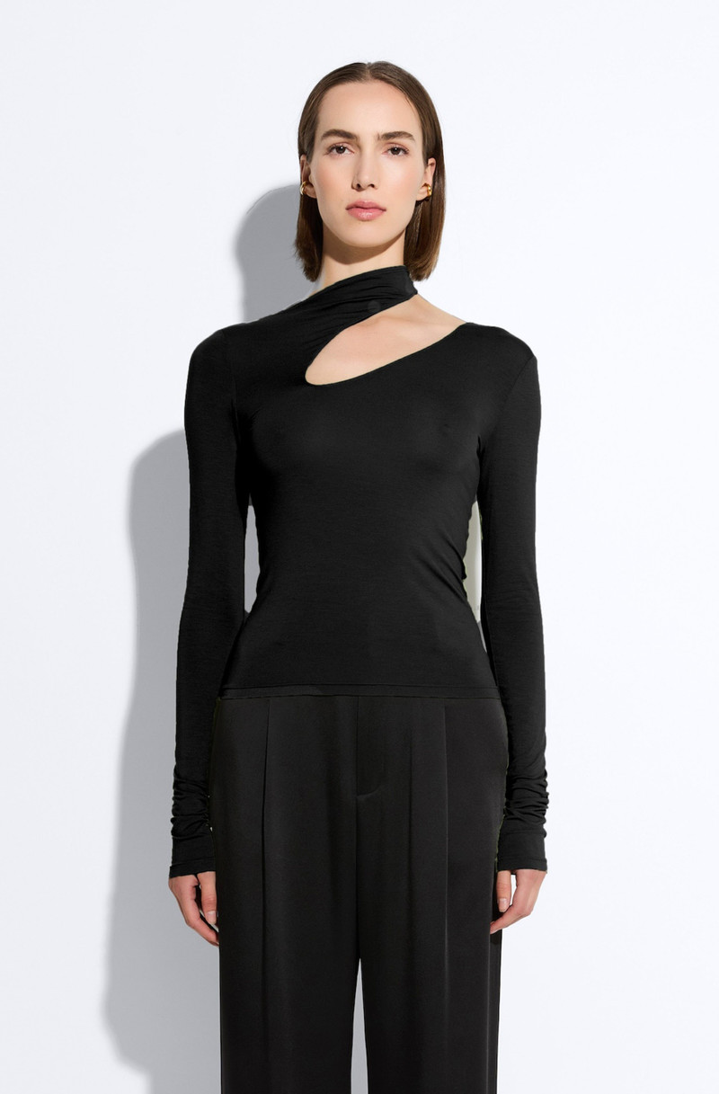 LAPOINTE Matte Viscose Asymmetric Top outlook